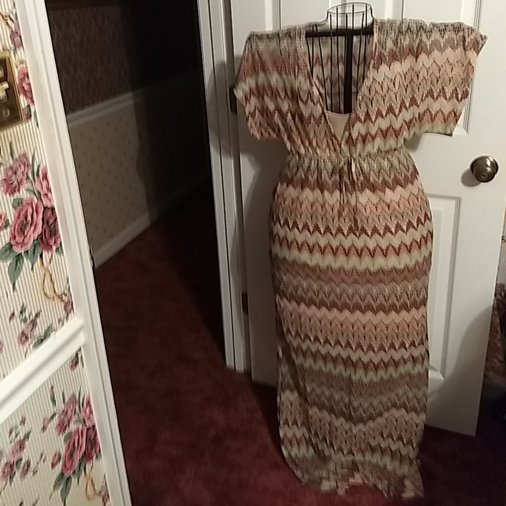 Maxi dress 2 piece perfect multi colored